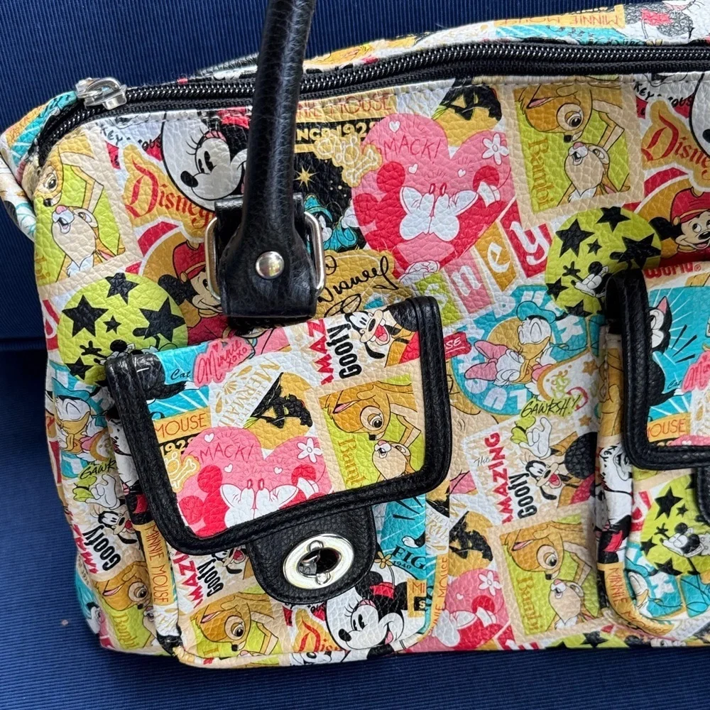 Disney Colorful Cartoon Print Satchel Bag